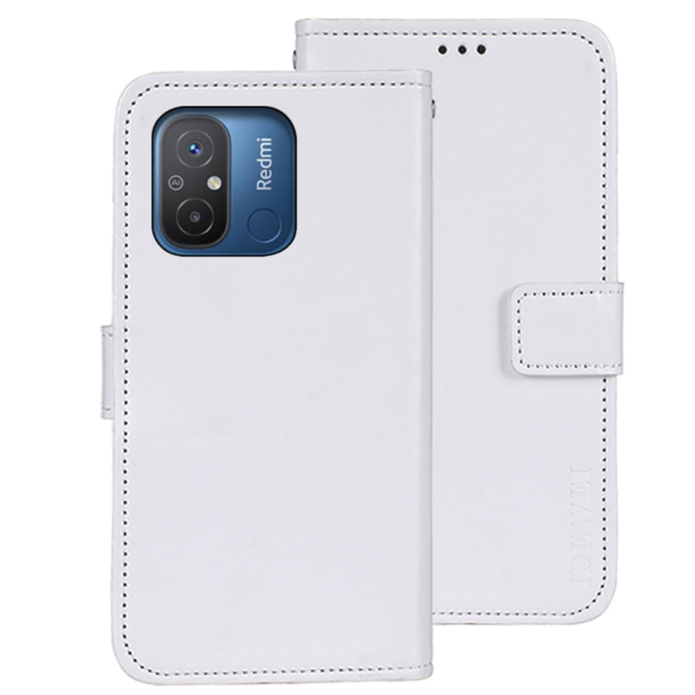 IDEWEI Flip Anti-drop Phone Cover For Xiaomi Redmi 12C 4G Crazy Horse Texture PU Leather Flip Wallet Case with Stand IDEWEI Flip Anti-drop Phone Cover For Xiaomi Redmi 12C 4G Crazy Horse Texture PU Leather Flip Wallet Case with Stand